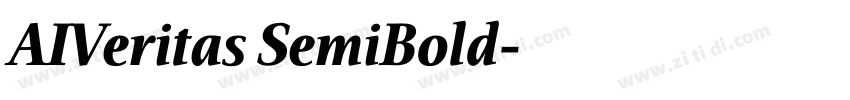 AIVeritas SemiBold字体转换